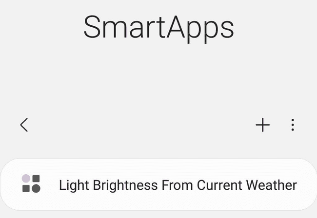SmartThings app add screen